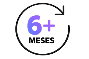 Icono de seis meses o más