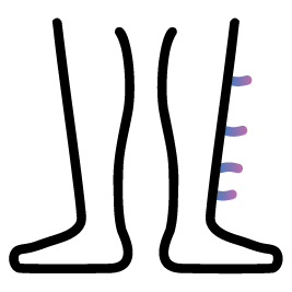 Icono que muestra crecimiento anómalo del vello