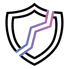 Icono que muestra un protector roto