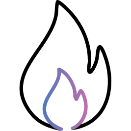 Icono que muestra una llama