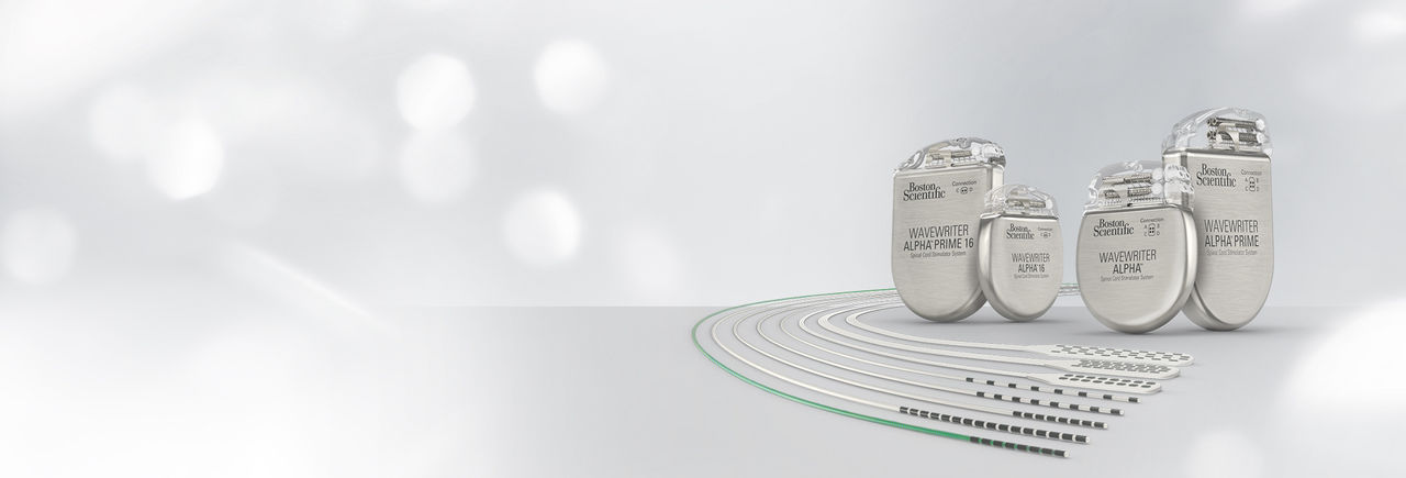 Implantes y cables del estimulador de la médula espinal WaveWriter Alpha de Boston Scientific